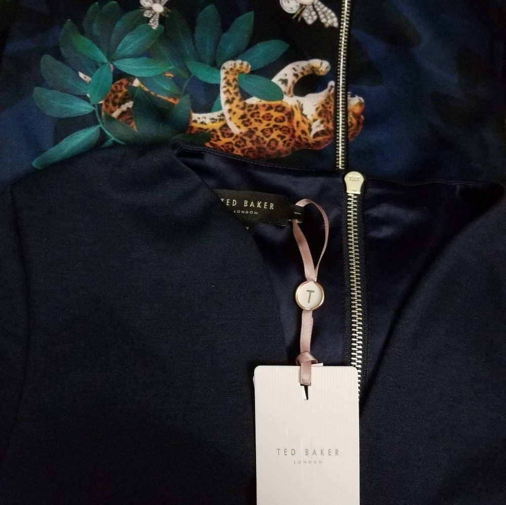 🍒NWT🍒 TED BAKER YALILA HOUDINII BODYCON DRESS 1 - Picture 8 of 8